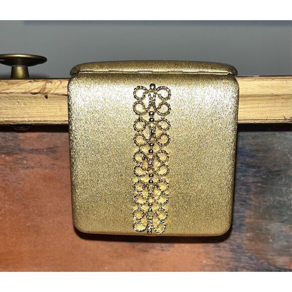 Avon Other - Gold compact glass complete snaps  vintage two bottles